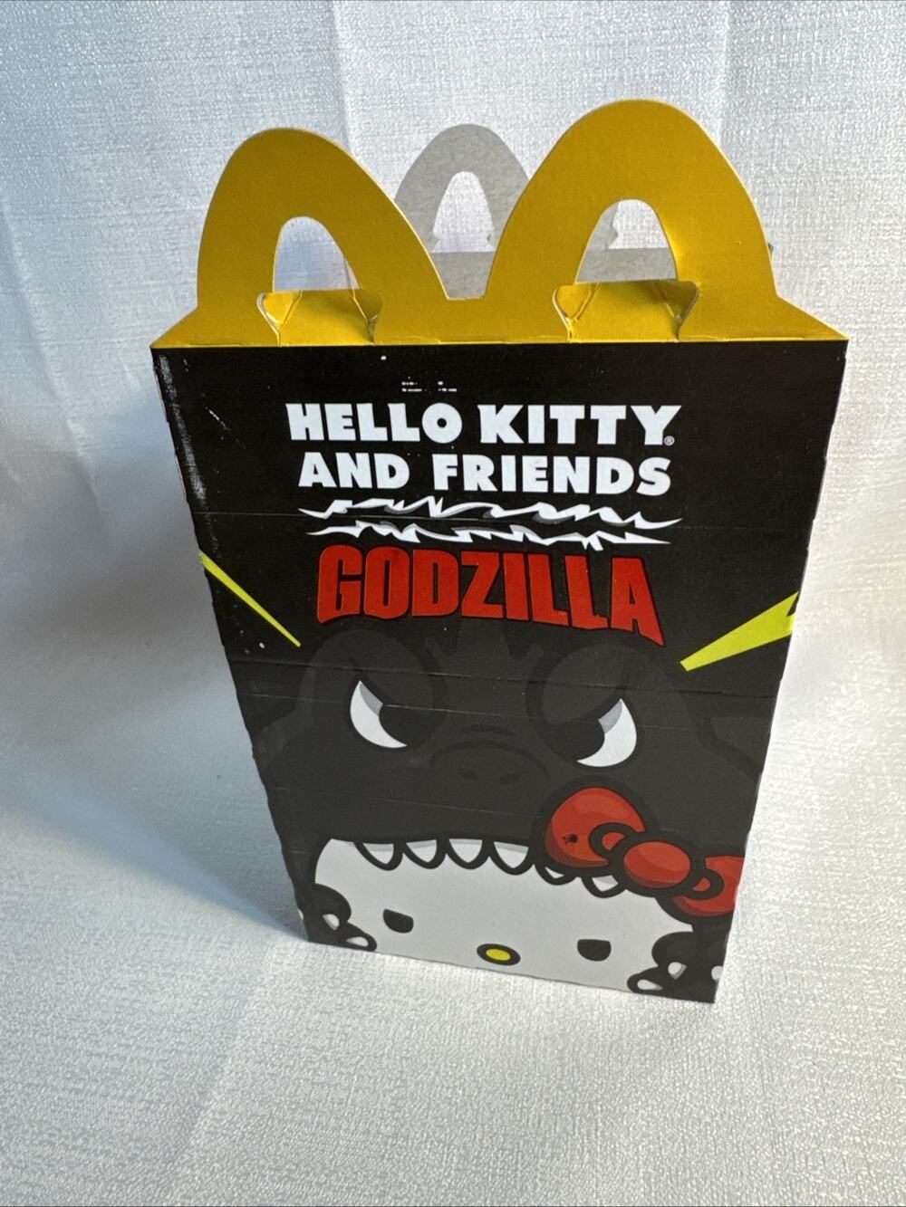 2026 Mcdonald's Hello Kitty x Godzilla Happy Meal BOX ONLY No Grease
